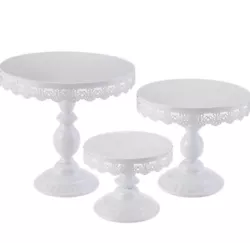 TOPZEA Set of 3 Cake Stands, 8