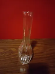 Clear Glass Ridged Flower Vase GGG 2900, 9