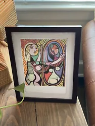 Beautiful reproduction of Picasso’s beloved painting “Girl Before Mirror.” 8in x 10in (with 5in x 7in photo mat)