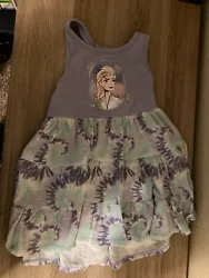 Purple with Elsa Graphic. Cute Frozen Dress from Disney.