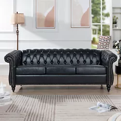 ★ This dapper design strikes an updated, clean-lined silhouette with tight pleated rolled arms, brings out this sofas...