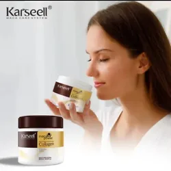 Experience the power of natural ingredients with Karseells collagen and keratin boosting hair mask. Crafted from...