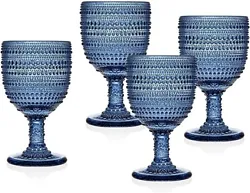 Blue Goblet Glasses by Godinger adds a touch of elegance to your drinking experience. This is a perfect party...