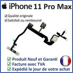 Nappe interne du bouton Power de liPhone 11 Pro Max. Nappe du bouton Power de liPhone 11 Pro Max. OnlyTech est une...