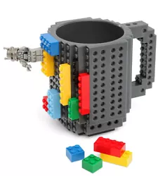 【Funny Toy& Practical Mug】You can build blocks on its sides to make your own unique coffee mug. It would bring you...