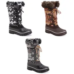 Kick back, relax, and get your happy on! The MUK LUKS® Alisha tall snow boots feature a cozy faux fur lining that...