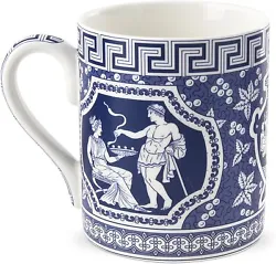 This generously sized 16 ounce mug features the Greek motif with a delicate bordered rim. The mug holds 16 oz. Made of...