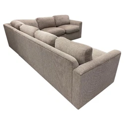Elegant and coveted large two piece L-shaped sectional designed by Sally Sirkin Lewis for J. Robert Scott. Very good...