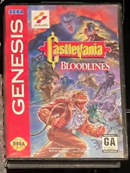 Castlevania Bloodlines , Sega Megadrive / Genesis , JAP NTSC OR USA / EUR PAL. Attention notice non original