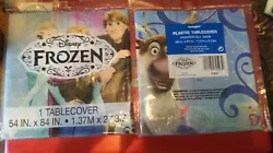 FROZEN MAGIC PLASTIC TABLE COVER ~ Birthday Party Supplies Cloth Decorations . Condition is New. Shipped with USPS...