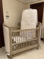 You may also have a straight skirt tailored with a split or tuck it underneath. Restoration Hardware RH Belle Crib....