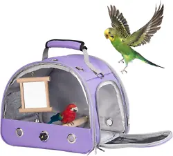 🍀【Clear Window Design】Unique transparent front window design, allows you to see your parrot’s condition and to...