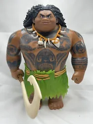 2015 Hasbro Disney Moana Maui Action Figure Doll 11” with HookIn used condition.