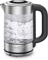 This Paris Rhône 1500W glass electric kettle brings up to 1.7L of water to boil quickly within 5mins, making it...