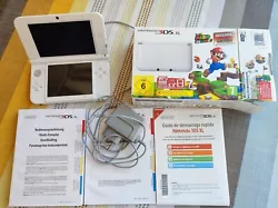 Console Nintendo 3DS ,XL , Super Mario 3d Land. Blanche Bonne état