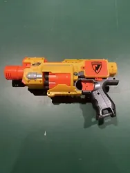 NERF N-Strike Barricade RV-10 Motorized Dart Gun Blaster Tested Works!. Comes full of ammo and includes batteries....