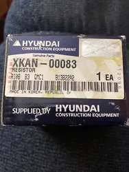 Hyundai xkan-00083 resisitor forklift part. NOS