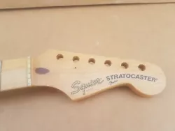 1984 SQUIER by FENDER STRATOCASTER MAPLE NECK made in Japan = from the JV SERIES. tuner holes are enlarged.