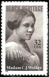 Scott 3181. Madam C.J. Walker, Entrepreneur. Single stamp.