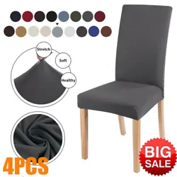 4PCS Dining Chair Covers. ✅【High Quality of Chair Cover】Our chair covers made of polyester spandex.Soft...