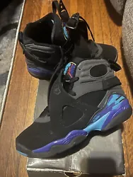 Jordan retro 8 from 2007 used to work at footlocker. Wore once or twice indoors. Condo 9/10