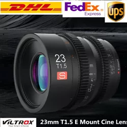 Pacakge Content: Viltrox 23mm T1.5 E Mount Cine Lens 1, Lens Cap 2, Lens Bag 1. Wed try our best to solve any issues...