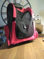 dog strollers pet strollers, its a backpack for your pet too.  It has a retractable handle, and wheels on its bottom...