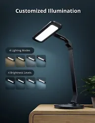 Sleep, relax, read, or work/study modes. This LED desk lamp is the perfect addition to your desk setup, bedroom, or...