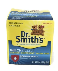 Dr. Smiths Quick Relief Diaper Rash Ointment, 2 oz. NEW.
