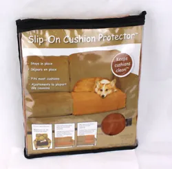 This Slip-On Cushion Protector by Floppy Ears Design fits most couch/chair cushions, including standard, irregular, and...