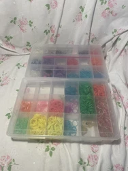 Lot of Rainbow loom kit with case of rubber bands/ bracelets included.