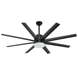 Numbers of Blades :8. Fan by Space: >400 square feet. Keep flammable materials away from the Fan. REVERSIBLE AIRFLOW:...