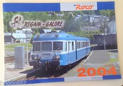 Catalogue train miniature Roco 2004. 24 pages (29,5 x 21 cms). Colissimo Poids – Weight – Peso 250 grs 500 grs 1kg...