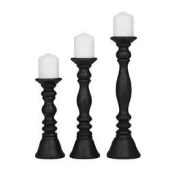 Give your space a radiant illumination with these beautifully crafted candle holders. Can hold 3 pillar candles, not...