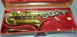 Up for auction,  An H.N. White Cleveland Tenor Saxophone  S/N C149XXX  in good vintage condition.  Typical...