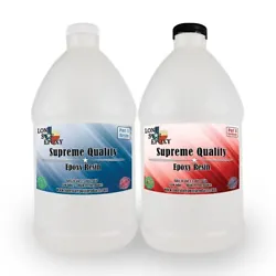 This is our 1-gallon (2 1/2 GALLON BOTTLES THAT TOGETHER EQUAL A GALLON ) clear epoxy resin kit. This resin cures...