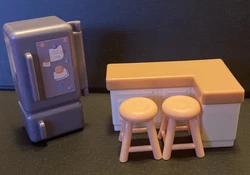 Bluey Family Home / dollhouse - Replacement Fridge Counter Stools. Some marks. Please see pictures for condition. I...