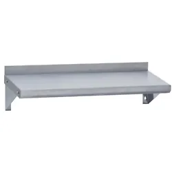 430 series stainless steel provides good corrosion resistance. The 18”W x 72”L stainless steel shelf features 9...