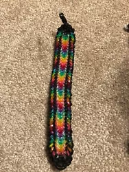 Rainbow loom bracelet - SNAKE BELLY styleAbout 7 inches longShipping USPS first class - $4.00