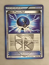 Pokemon Card Trainer Team Plasma Ball 105/116 Plasma Freeze in Near Mint.