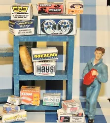 Other available Garage Diorama Accessories. BLUE Painted Shelving Unit. Garage Accessory Garage Series. READY TO BE...