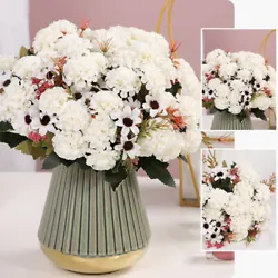 1 bunch fake flower. Process characteristics: The petals are made of high-quality, high-density soft silk fabrics, and...