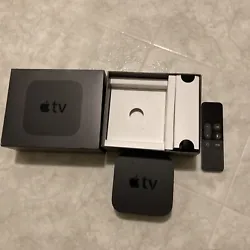 Apple TV (4th Generation) A1625 32GB HD Media Streamer - Black with Remote. Items were new, but open box. What you see...