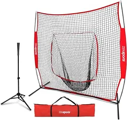【STRUDY CONSTRUCTION】- Tear resistant polyester net increase greater stability when batting and pitching into the...