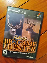 Cabelas Big Game Hunter (Sony PlayStation 2) 2002. No manual included,  disc may have some light scratches but tested...