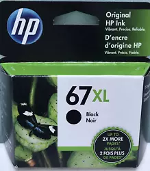 INK TYPE: Black CARTRIDGE TYPE: HP 67XL PACKAGE CONTENTS: Your cartridges will arrive without its factory outer...