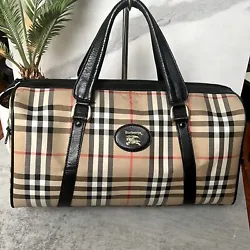 Vintage Burberry small Haymarket Duffle weekend bag In great vintage condition. Bag has been used so it will not feel...