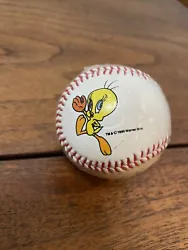 This is a unique and rare NOS 1996 Warner Bros. Tweety Bird Collectible baseball made by Spalding. The baseball...