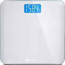 Clear the scale: step on the scale until the display lights up, then step off until the scale shows 
