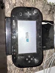 Nintendo Wii U 32GB Console Deluxe Set - Black. Gamepad still powers on. Stays stuck in loading screen shown in picture...